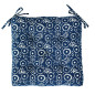coussin de chaise bleu coton imprime madam stoltz coussin de chaise bleu coton imprime madam stoltz