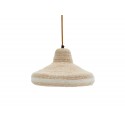 lampe suspension naturelle herbier jonc de mer blanc madam stoltz