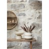 vase pot en papier mache blanc pour fleurs sechees madam stoltz