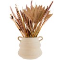 vase pot en papier mache blanc pour fleurs sechees madam stoltz