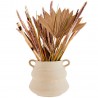 vase pot en papier mache blanc pour fleurs sechees madam stoltz