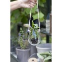 porte plantes pot verre transparent a suspendre corde jute ib laursen