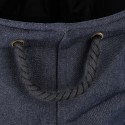 panier a linge design moderne jean bleu fonce zeller