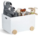 coffre enfants rangement jouets peluches chambre bois blanc zeller