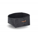 petit panier chic feutrine rangement salle de bains gris fonce zeller