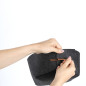 petit panier chic feutrine rangement salle de bains gris fonce zeller