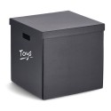 boite rangement cube noir carton recycle zeller