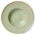 grande assiette a spaghetti porcelaine vert clair amande hk living