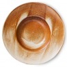 assiette creuse a pates marron porcelaine hk living