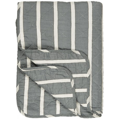 plaid matelasse bleu poudre raye ib laursen