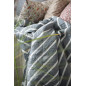 plaid matelasse bleu poudre raye ib laursen