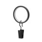 anneaux pour rideaux metal noir umbra cappa