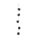 madam stoltz mini vases suspendus terre cuite noir