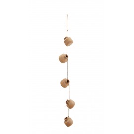 mini vases suspendus terre cuite corde jute madam stoltz