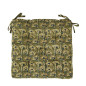 coussin de chaise vert fleuri coton imprime madam stoltz