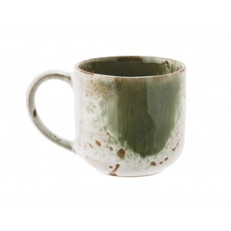 mug artisanal gres emaille vert madam stoltz