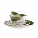 assiette poterie artisanale gres emaille vert madam stoltz