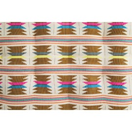 matelas de sol motif ikat tisse coton multicolore madam stoltz