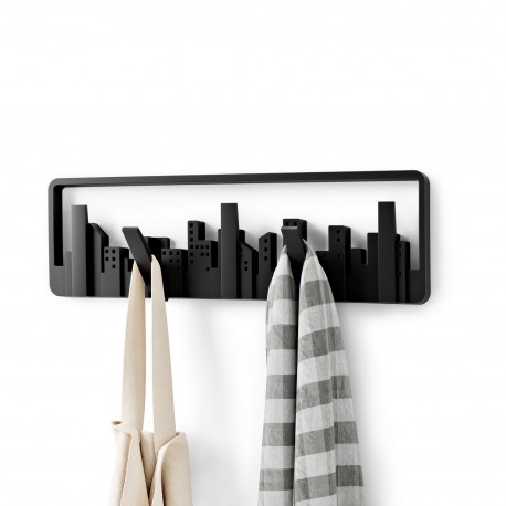 Porte manteau mural design skyline umbra