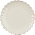 assiette blanche forme de fleur ecru ib laursen
