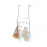 portemanteau a suspendre sur porte metal blanc boules bois umbra estique 1004045-660