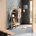 portant vetements etagere design bois clair umbra bellwood