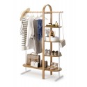 portant vetements etagere design bois clair umbra bellwood