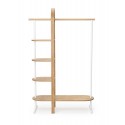 portant vetements etagere design bois clair umbra bellwood