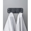 patere murale metal noir patine 3 crochets house doctor pati