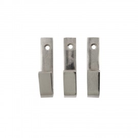 patere design metal argent industriel house doctor bath set de 3