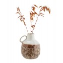petit vase gres poterie bicolore marron blanc madam stoltz