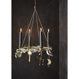 decoration a suspendre carillon clochette chameau fer laiton madam stoltz