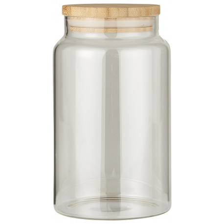 bocal de conservation verre bambou 1 litre ib laursen