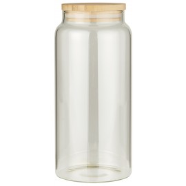 bocal de conservation verre bois ib laursen 1300 ml