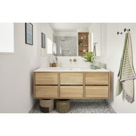 patere murale ronde metal blanc ecru beige hubsch