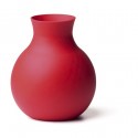 Vase rouge design menu rubbervase