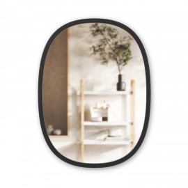 miroir mural ovale noir umbra hub 1013765-040