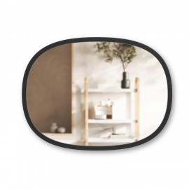 Miroir mural ovale Umbra Hub noir