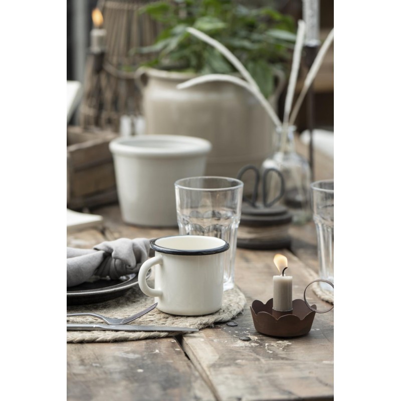 Tasse doseuse en acier inoxydable Tasse à café Reniflant Mug Poudreur,  Argent