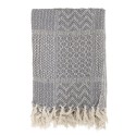 plaid gris clair coton recyclé bloomingville rodion