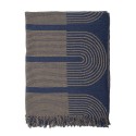 plaid chic neo art deco bleu motif geometrique bloomingville tiffanie