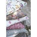 housse de coussin marron fleuri coton ib laursen