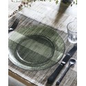 Assiette en verre House Doctor Rain set de 2