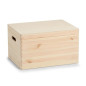 Coffre de rangement en bois de pin naturel zeller 40 x 30 x 24 cm Coffre de rangement en bois de pin naturel zeller 40 x 30 x 24 cm