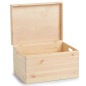 Coffre de rangement en bois de pin naturel zeller 40 x 30 x 24 cm Coffre de rangement en bois de pin naturel zeller 40 x 30 x 24 cm