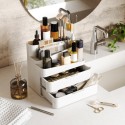 organiseur maquillage cosmetique salle de bains blanc umbra glam