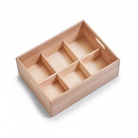 Boite en bois rangement empilable Zeller