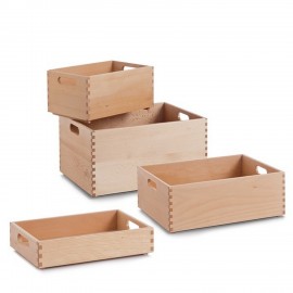 boite en bois rangement empilable zeller