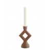 bougeoir gres terracota forme geometrique madam stoltz