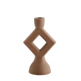 bougeoir gres terracota forme geometrique madam stoltz